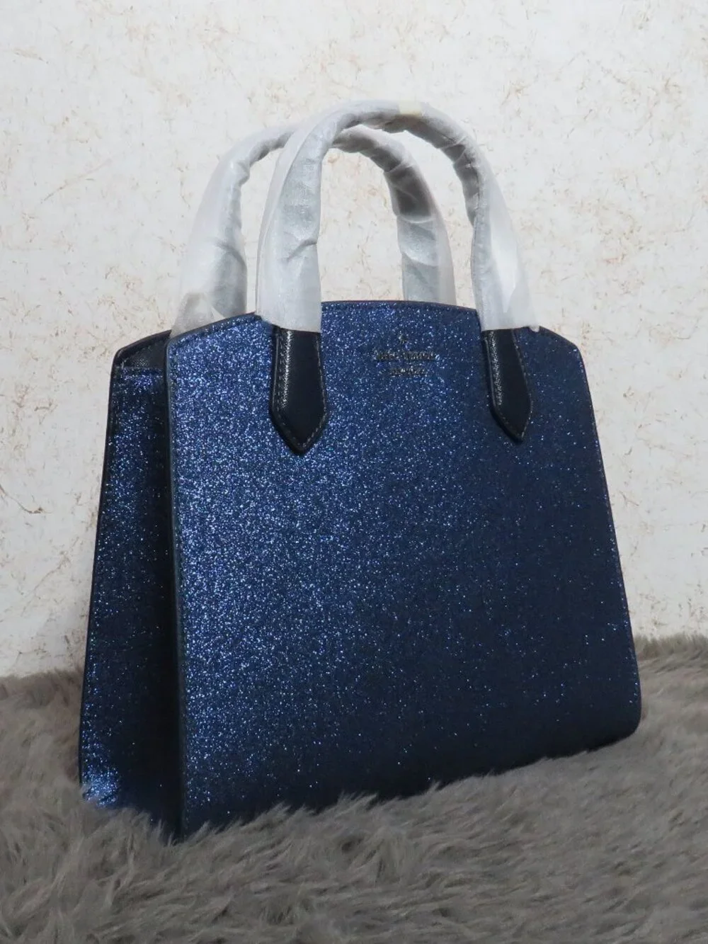 Kate Spade Glitter Tinsel Satchel (Parisian Blue)